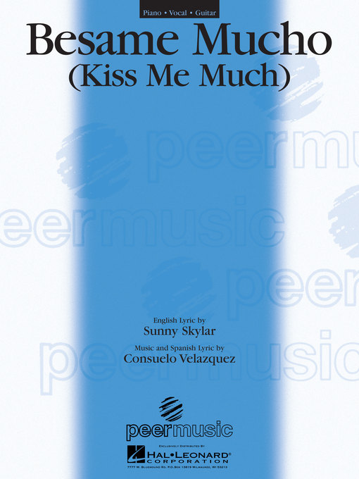 Cover image for Besame Mucho Sheet Music
